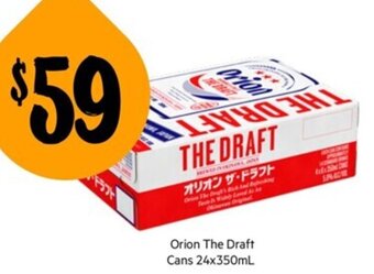 First Choice Liquor Orion The Draft Cans 24x350ml offer