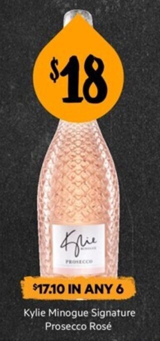 First Choice Liquor Kylie Minogue Signature Prosecco Rose offer