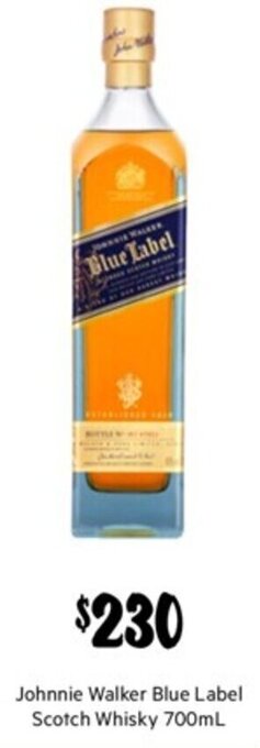 First Choice Liquor Johnnie Walker Blue Label Scotch Whisky 700ml offer