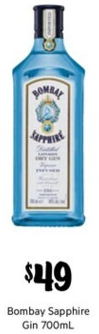 First Choice Liquor Bombay Sapphire Gin 700ml offer