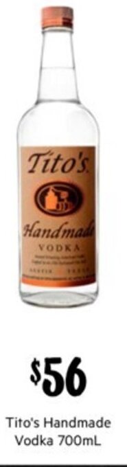 Tito's Handmade Vodka 700ml
