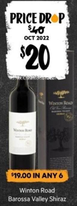 First Choice Liquor Winton Road Barossa Valley Shiraz offer