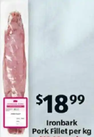 ALDI Ironbark Pork Fillet offer