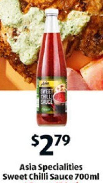 ALDI Asia Specialities Sweet Chilli Sauce 700ml offer