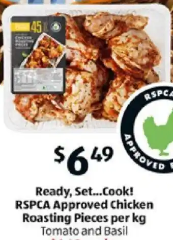 ALDI RSPCA Approved Chicken Roasting Pieces Tomato and Basil offer