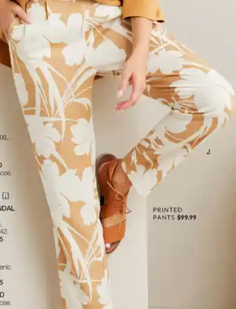 Capture linen blend printed pants