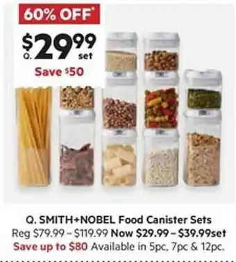 Harris Scarfe Smith+nobel food canister sets offer