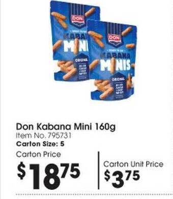 Campbells Wholesale Don kabana mini offer