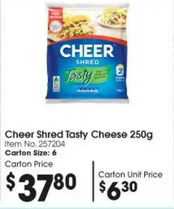 Cheer shred tasty cheese