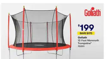 BIG W Goliath 12-foot mammoth trampoline offer