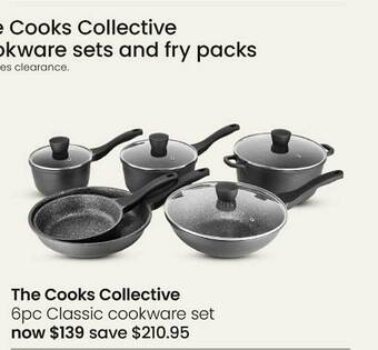 Myer The cooks collective 6pc classic cookware set offer