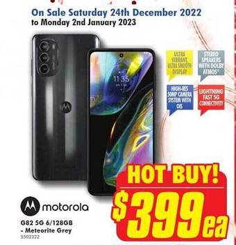 Motorola g82 5g 6-128gb - meteorite grey