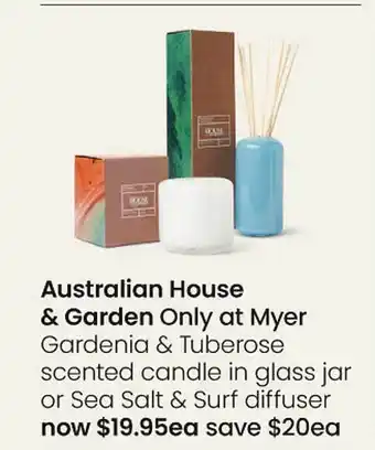 Myer Australian house & garden offer