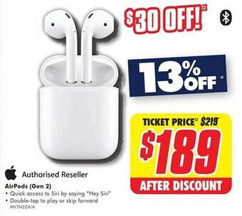 The Good Guys Authorised reseller airpods gen 2 offer