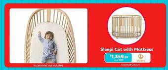 Baby Kingdom Sleepi cot with mattress offer