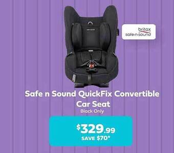 Safe n sound quickfix convertible car seat