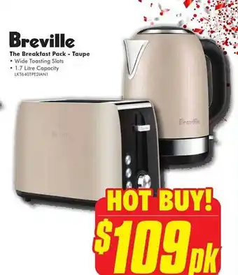 The Good Guys Breville the breakfast pack - taupe offer