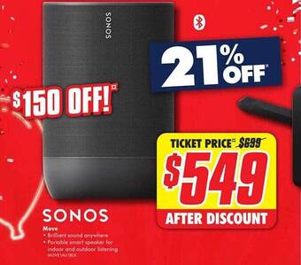 The Good Guys Sonos move offer