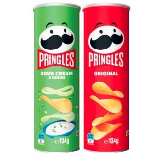 Coles Pringles potato crisps 119g-134g offer
