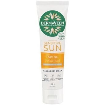 Coles Dermaveen sensitive sunscreen spf50+100g^ offer