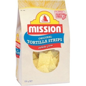 Coles Mission tortilla strips white corn 230g offer