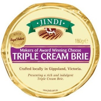 Coles Jindi triple cream brie 180g offer