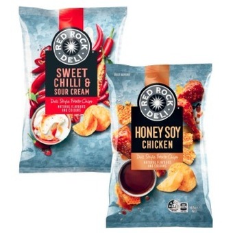 Coles Red rock deli potato chips 150g-165g offer