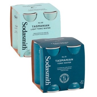 Coles Sodasmith tonic or soda water 4x200ml offer