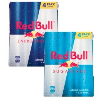 Coles Red bull energy drink 4x250ml offer