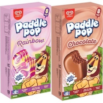 Coles Streets paddle pop 4 pack 544ml offer