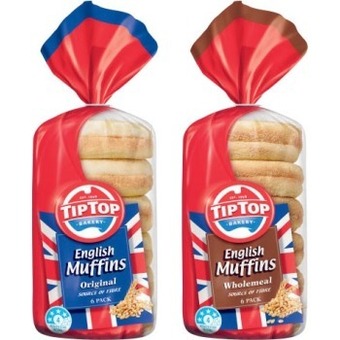Coles Tip top english muffins 6 pack offer
