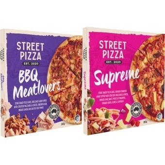 Coles Street pizza 345g-385g offer