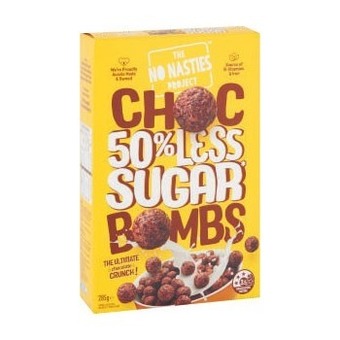 Coles The no nasties project 50% less sugar cereal 285g offer