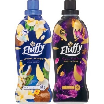Coles Fluffy fabric softener 900ml-1 litre offer