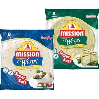 Woolworths Mission wraps varieties 425-567g pk 6-8 offer