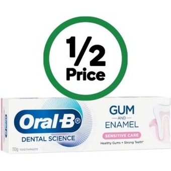 Woolworths Oral-b gum care toothpaste 110g offer