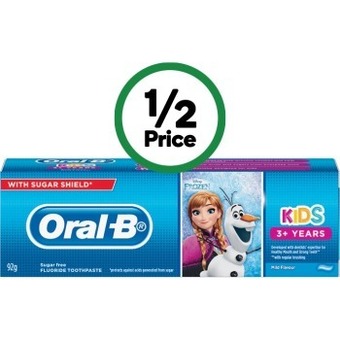 Woolworths Oral-b kids stages toothpaste 92g offer