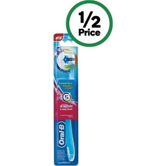 Woolworths Oral-b complete 5 way clean toothbrush pk 1 offer
