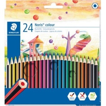 Staedtler noris coloured pencils pk 24