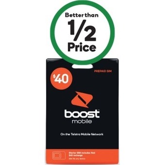 Woolworths Boost $40 sim kit^ offer