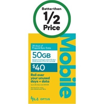 Woolworths Optus starter kit $40# offer