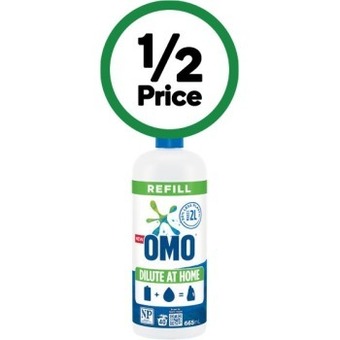 Woolworths Omo dilutables active or sensitive 665ml offer