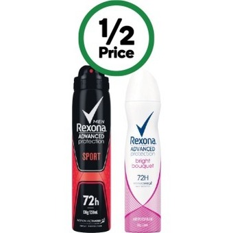 Woolworths Rexona advanced antiperspirant deodorant 220ml offer