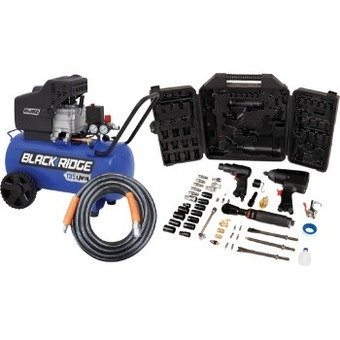 SuperCheap Auto Blackridge 52 pce 2.5hp air compressor combo deal offer