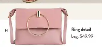 Clara ring detail shoulder bag
