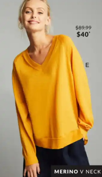 EziBuy Emerge merino v neck sweater offer