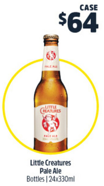 Woolworths Little creatures pale ale bottles/24x330ml offer