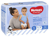 Chemist Warehouse Huggies Ultra Dry Nappies Size 5 Boy 13-18kg Bulk 32 Pack offer