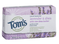 Chemist Warehouse Tom's of Maine Natural Beauty Bar Lavender & Shea 141g offer