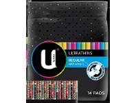 U by Kotex Ultrathins Pads Regular 14 Pack